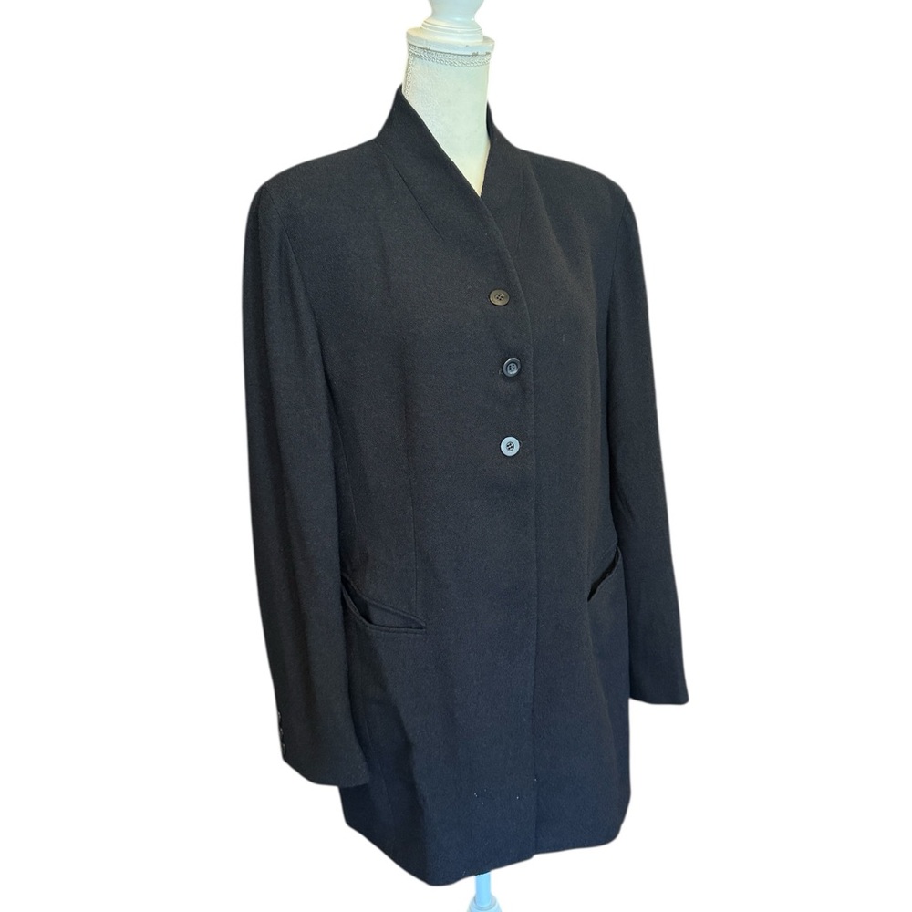 Emanuel Ungaro Wool Blend Black Jacket  16